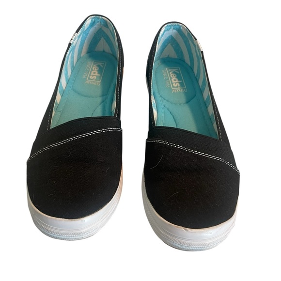 Keds Shoes - Keds Women's Black Ortholite Canvas Slip-On Sneakers, Size 7